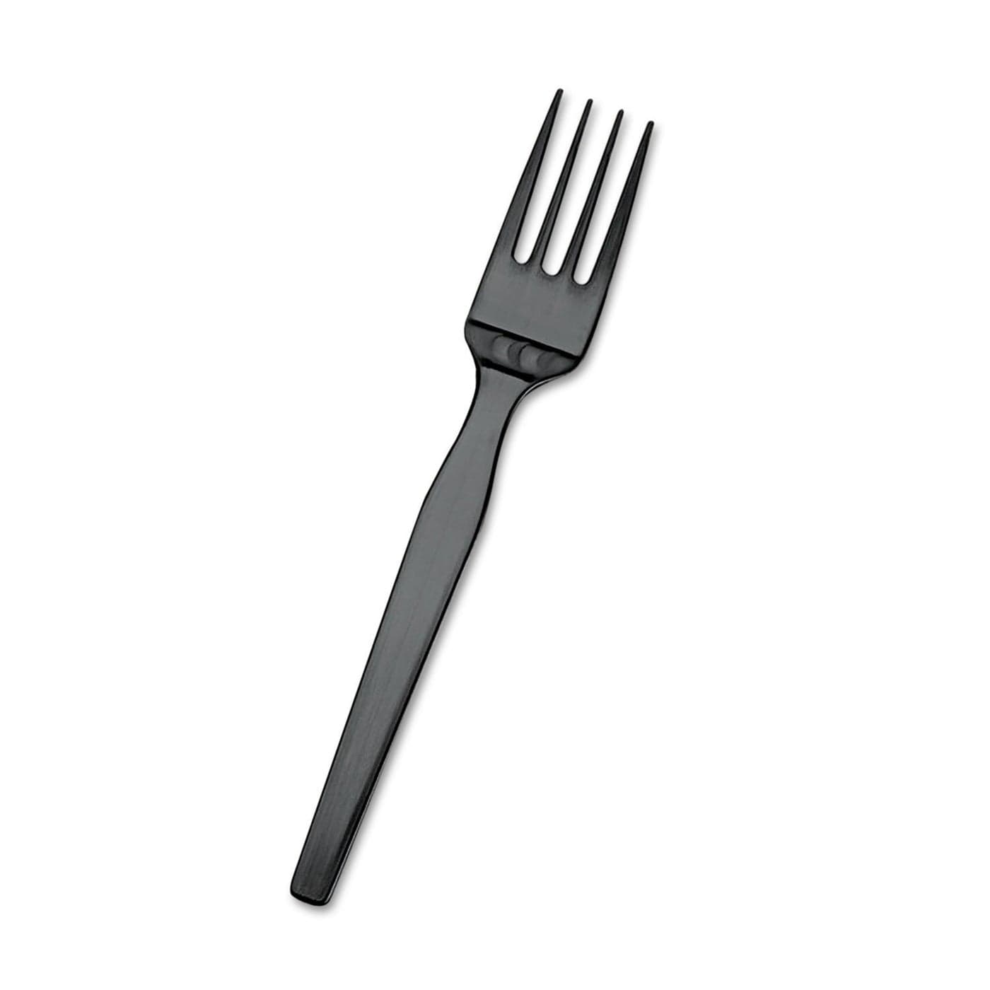 SmartStock Plastic Cutlery Dispenser Refill Forks in Black