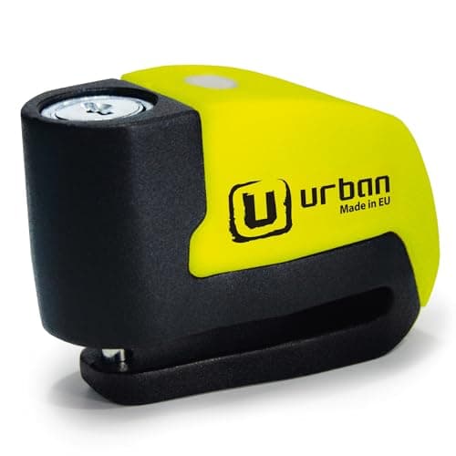 URBAN UR6 Hi-Tech Alarm Disc Lock 120db ON/OFF, Warning, Light Alert, A+ Sensitivity, Replaceable Alarm, Waterproof, Longlife Battery, Carried locked, Universal Motorcycle, Bike, Bicycle, Scooter