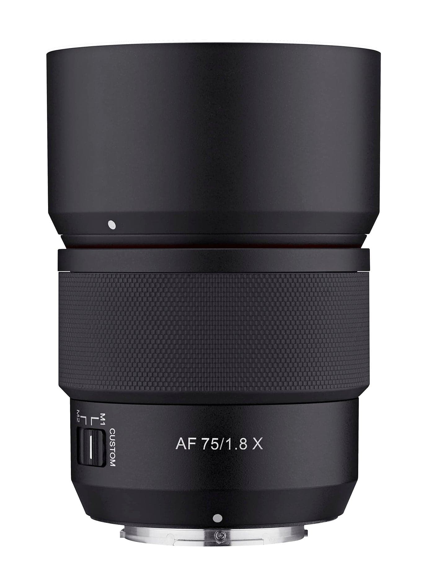 Samyang AF 75mm F1.8 Compact Telephoto Auto Focus Lens for Fujifilm X - APS-C Mirrorless, Weather-Sealed, Quiet STM AF, Custom Switch with Preset Aperture, Smooth Bokeh, Lightweight