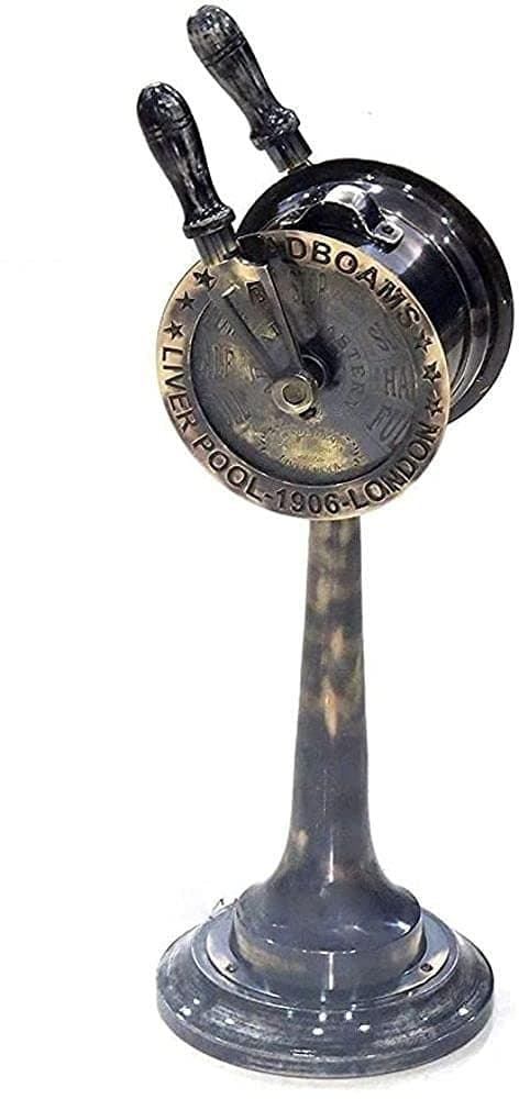 NauticalMart Engine Order Telegraph Chadburn Nautical Maritime Home Decor Accent Collectible Figurines with Functional Bell Gifts Decor 18 Inches Brass Antique