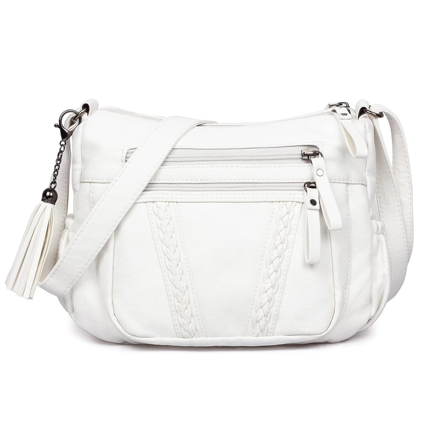 VOLGANIK ROCK Crossbody Bag for Women with Tassel Ladies Soft PU leather Purses and Handbag Pocketbooks