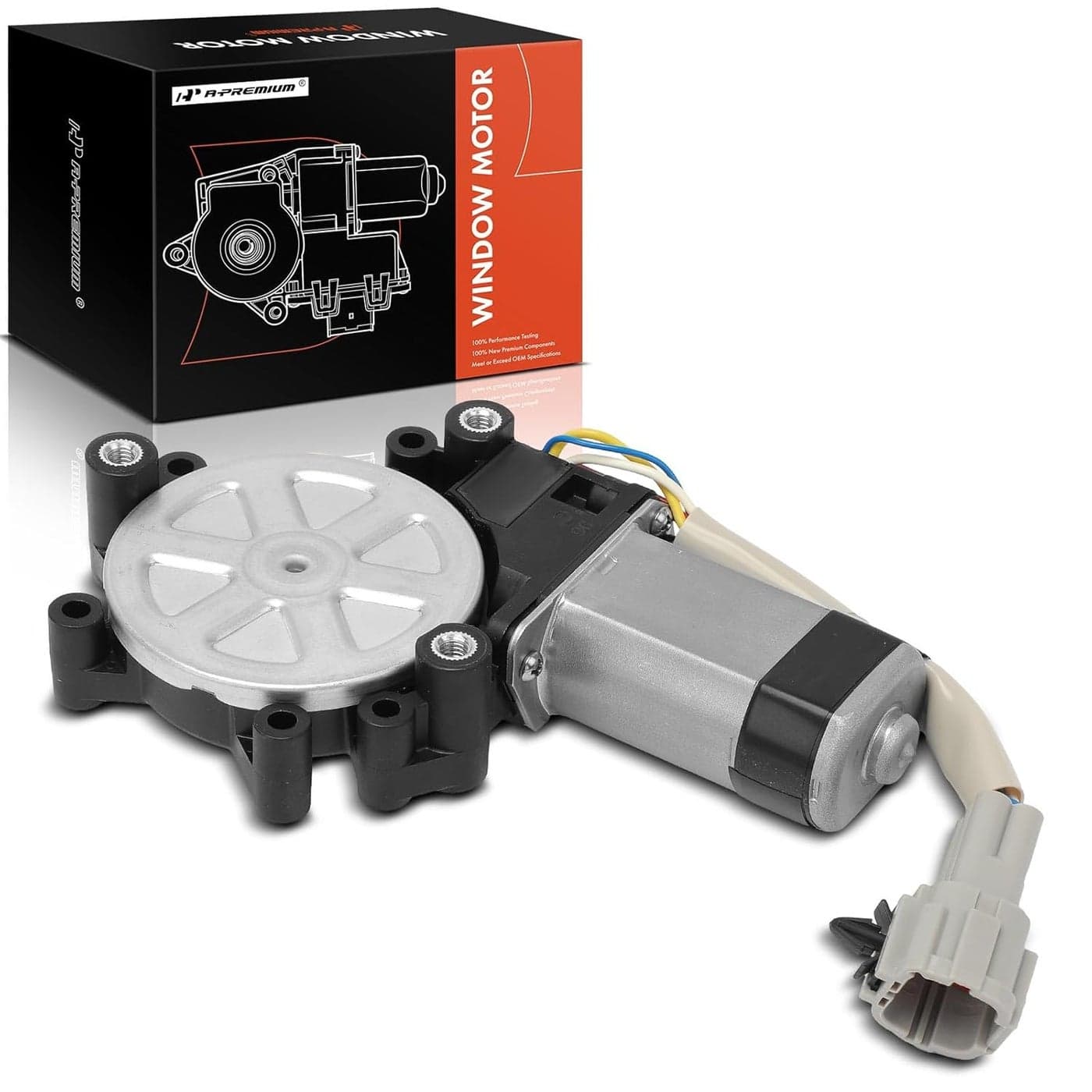 A-Premium Front Left Power Window Lift Motor for Nissan Armada, Titan & Infiniti QX56 with Anti-Clip Function