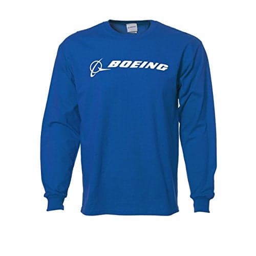 Boeing Signature T-Shirt Long Sleeve; COL: ROYAL; SIZ: M