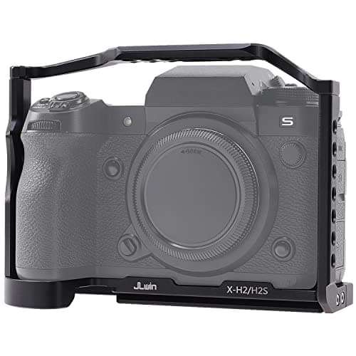 Foto4easy Aluminum Alloy X-H2 X-H2S Cage for Fujifilm X-H2&X-H2S Mirrorless Digital Camera Body,Camera Rig with NATO Rails, Quick Release Plate for Arca