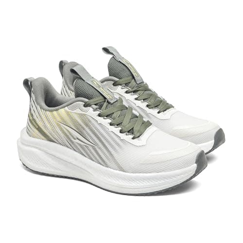 ASIAN Hypercushion-05 Men’s Running Shoes | Memory Foam Cushioning, TPR Grip Outsole, Breathable Knit Upper & Lightweight Comfort for Daily Runs, Gym & Training Beige Brown