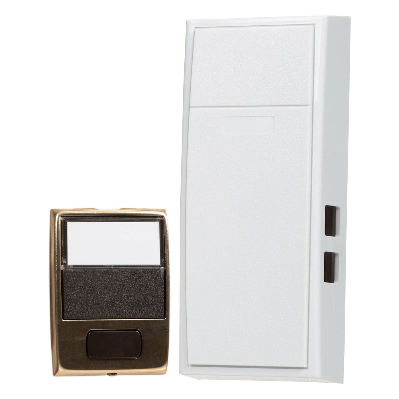 Newhouse Hardware Two Note Mechanical Door Bell Chime Button Size 325 x 7 WhiteBrass Finish