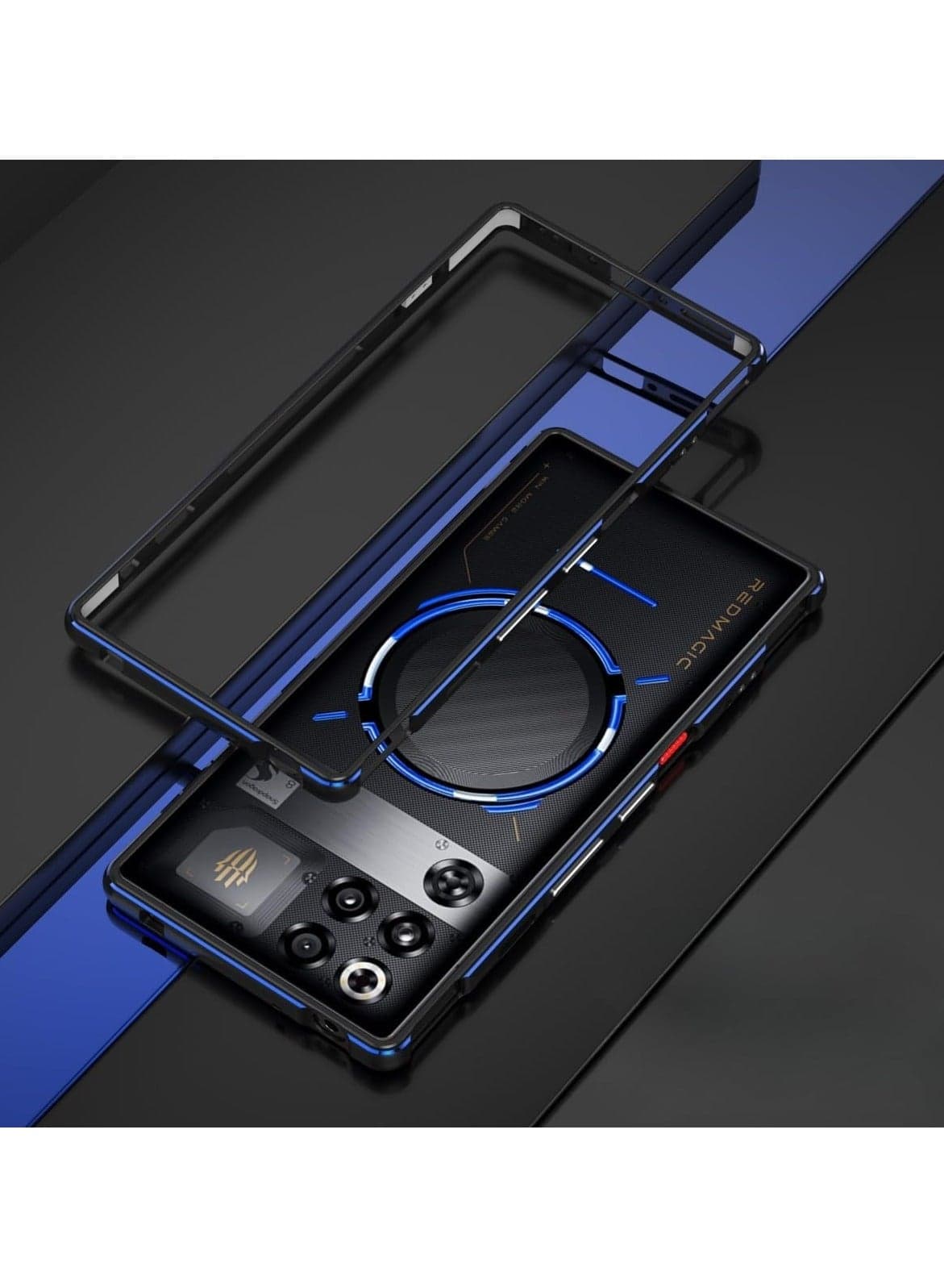Stylish Bumper Protective Case Compatible with Nubia RedMagic 11 Pro / 11 Pro Plus (2025 Edition), Luxury Aluminum Alloy Phone Frame with Metal Camera Lens Protector