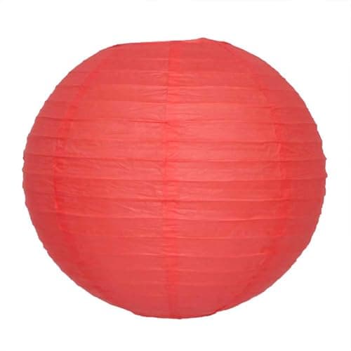 Wanna Party 10" Red Round Paper Lanterns Decorative Hanging Chinese Japanese Paper Lanterns Lamp for Birthday Halloween Wedding Baby Bridal Shower Fall Home Decor Party Decoration
