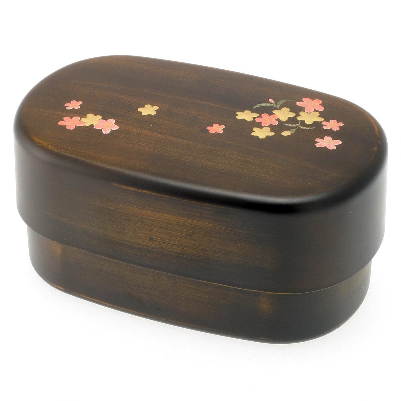 Kotobuki 2Tiered Bento Box WoodgrainCherry Sakura Blossom