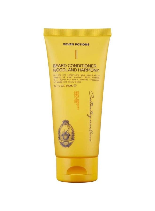 Beard Conditioner for Men – Prevents Beard Itch and Dandruff – Natural, Vegan, Cruelty Free (Woodland Harmony, 3.4 FL OZ)