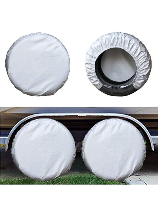 Kayme Four Layers Tire Covers Set of 4 for RV Travel Trailer Camper
