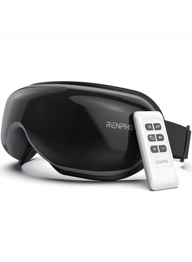 Eyeris1 - Heated Eye Massager for Migraine, Temple Massager with Remote, Compression, Bluetooth, Eye Care Device for Eye Relax, Eye Strain Relief, Improve Sleep, Birthday Gifts for Him Her