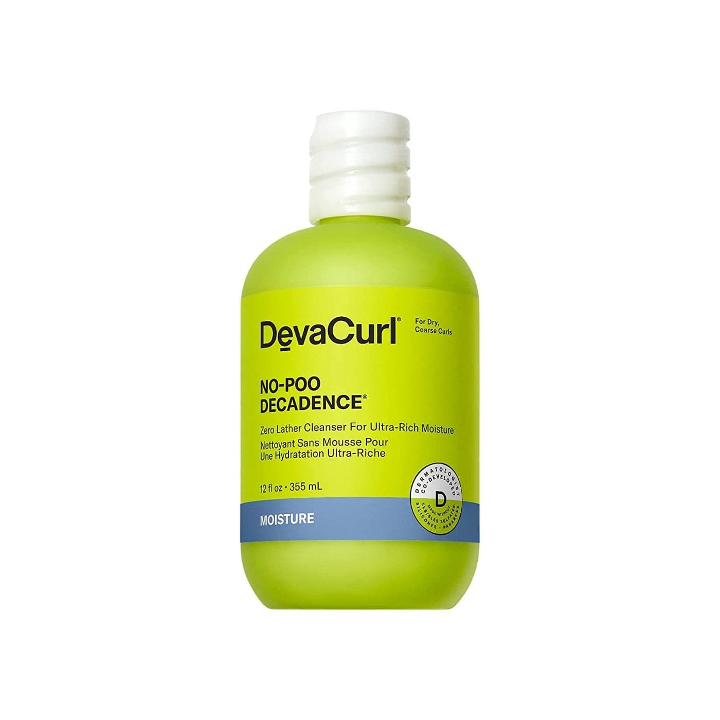 DevaCurl NoPoo Decadence Zero Lather Cleanser for UltraRich Moisture Nourished Bouncy Shiny All Curl Types