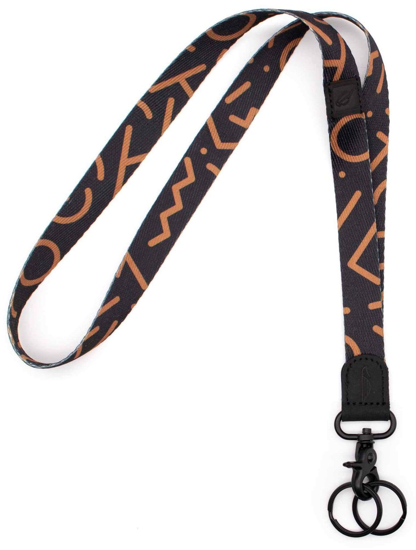 POCKT Neck Lanyard for Keys, Wallets and ID Badge Holders - Animal Print, Brown, Modern Classic