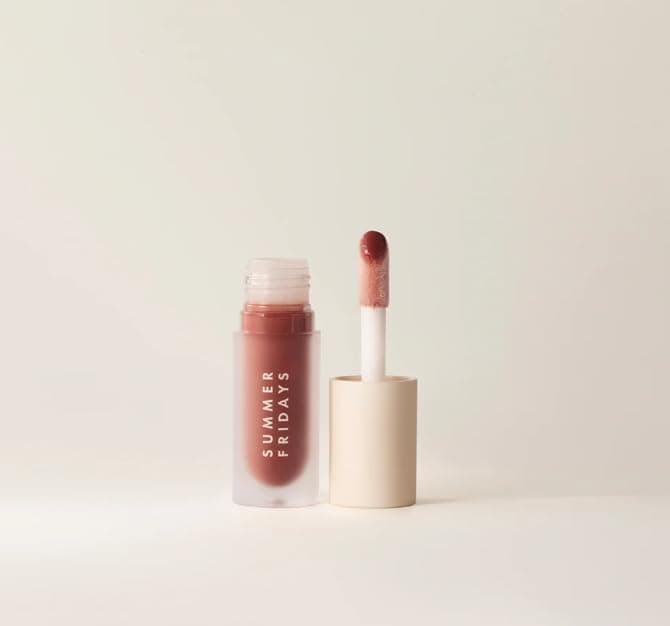 Summer Fridays Dream Lip Oil in Warm Beige Complimentary Sheet Masque