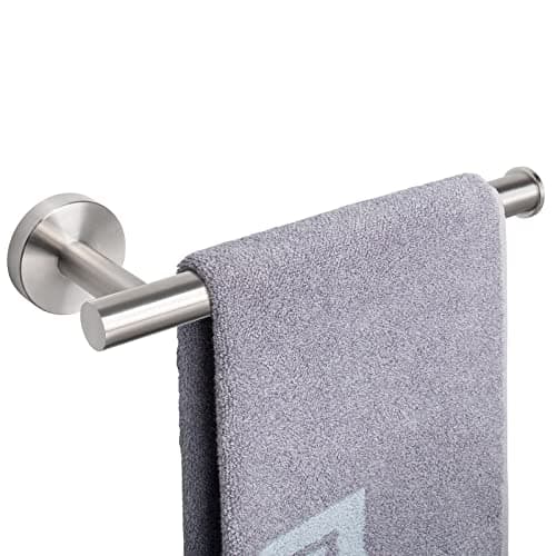NearMoon Hand Towel HolderTowel Ring Thicken Stainless Steel Hand Towel Bar for Bathroom Rustproof Wall Mounted Towel Rack Contemporary Style Bath Accessories 9 Inch 1 Pack Brushed Nickel
