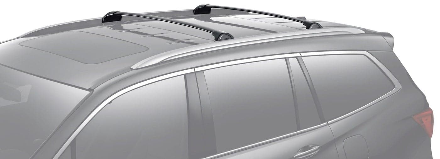 BRIGHTLINES Crossbars Roof Racks Replacement for 2016 2017 2018 2019 2020 2021 2022 Honda Pilot Black