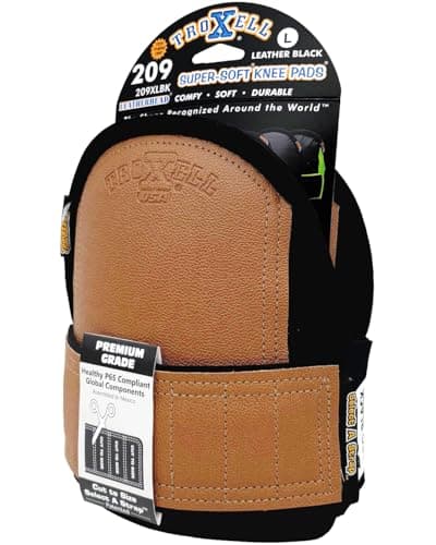 TROXELL USA - SuperSoft LeatherHead Kneepads (Large Size/Bagged in Pairs)