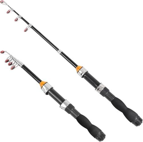 Telescopic Fishing Rod Collapsible Extendable for Saltwater and Freshwater Lightweight and Compact Design 32 Feet