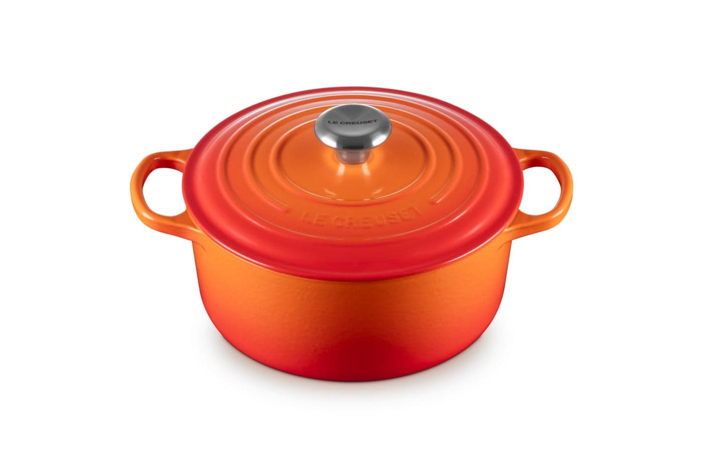 Le Creuset Enameled Cast Iron Signature Round Dutch Oven 45 qt Flame