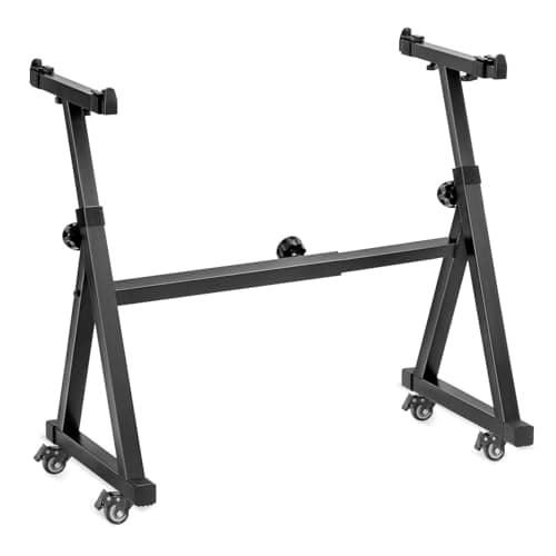 AODSK Keyboard Stand Heavy Duty- Z Style Adjustable and Portable Heavy Duty Piano Stand for Kids and Adults,Height and Width Adjustable Fits for 61-88 Keys Electric Pianos