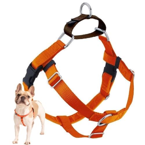 2 Hounds Design Freedom No Pull Dog Harness, Adjustable Harness, Easy Walking & Comfortable Control, Fits Small, Medium & Large Dogs, Solid Colors, Made in USA, 1" MD, Rust