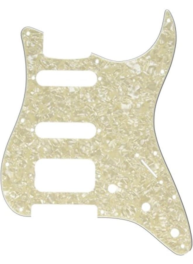 Fender Standard Stratocaster 11 Hole White Pearl Pickguard HSS, 4-Ply