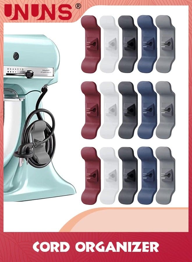 Cord Organizer for Kitchen Appliances,15 Pack Appliance Stick On,Cord Wrappers For Appliances Compatible With Stand Mixer,Toaster,Air Fryer,Coffee Maker
