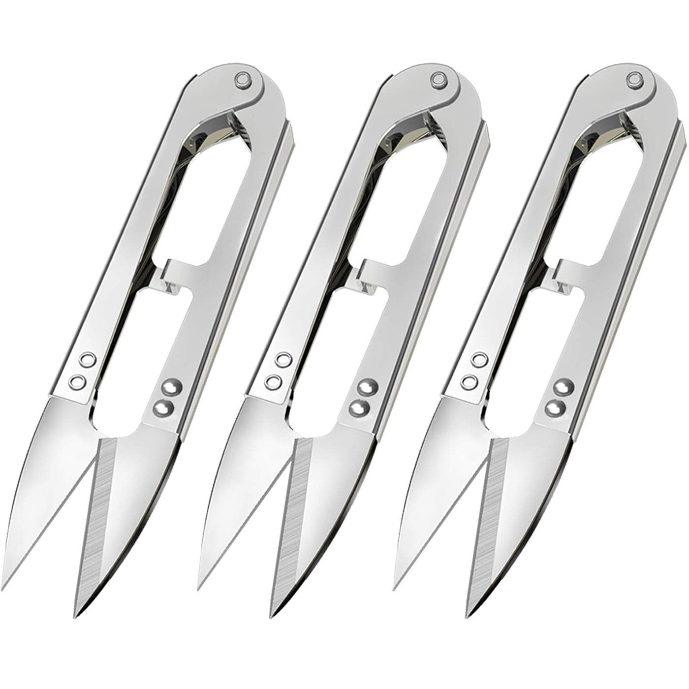 3Pcs Sewing Scissors Clippers, Multipurpose Quick-clip Yarn Thread Cutter, Portable Embroidery Thrum Fishing Thread Cutter, Mini Snips Trimming Nipper for Stitch,Crafts, DIY Projects