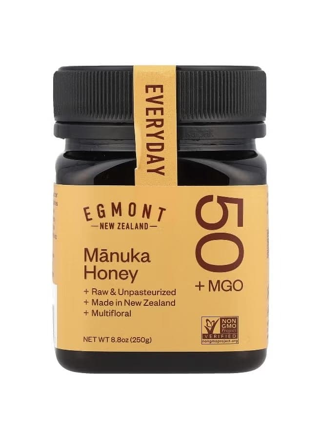 Egmont Honey, Manuka Honey, Raw & Unpasteurized, MGO 50+, 8.8 oz (250 g)