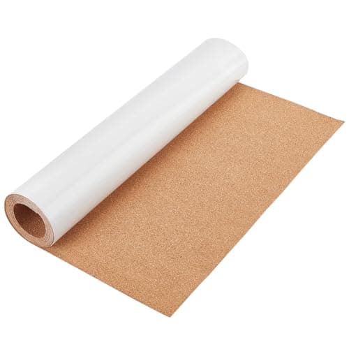 BENECREAT 78x16 Inch SelfAdhesive Cork Roll 1mm Thick Backed Cork Boards Mat Strong SelfAdhesive Corkboard for Wall Furnitures Decoration DIY Projects