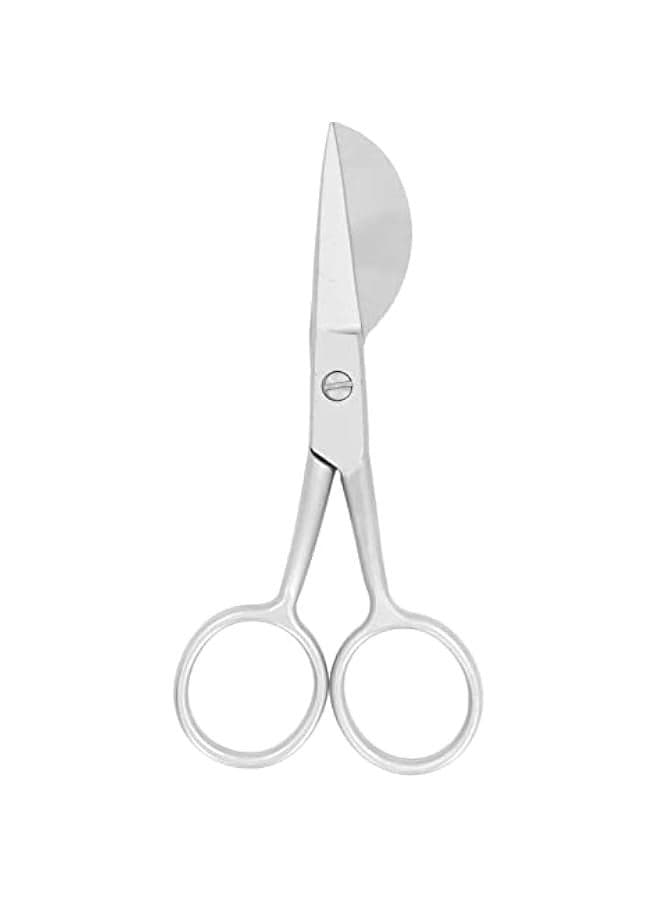 Tufting Carpet Shears, Mini Portable Stainless Steel Duckbill Hairball Trimming Shears Carpet Cutter Tools Double Bent Curved Offset Handle Scissors for Carpet Pile(Silver)