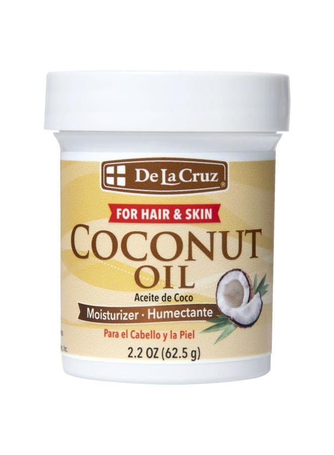 De la Cruz Coconut Oil - Expeller Pressed Coconut Oil for Skin and Hair - Natural Moisturizer for Skin and Hair - 2.2oz