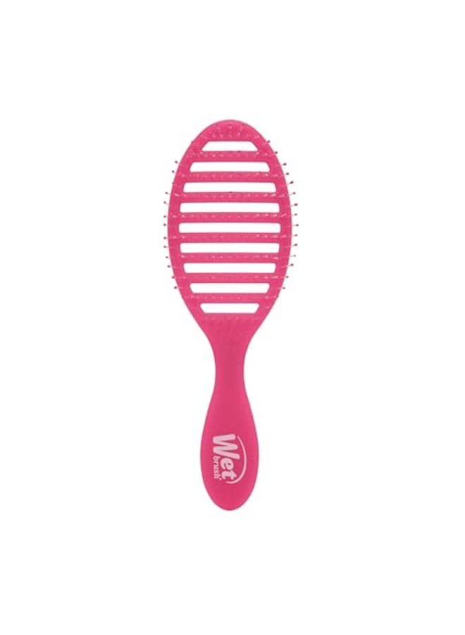 Wet Brush Speed Dry Hair Brush Pink Frost Vented Design Soft HeatFlex Bristles Are Blow Dry Safe Ergonomic Handle Manages Tangles PainFree Hair Accessories