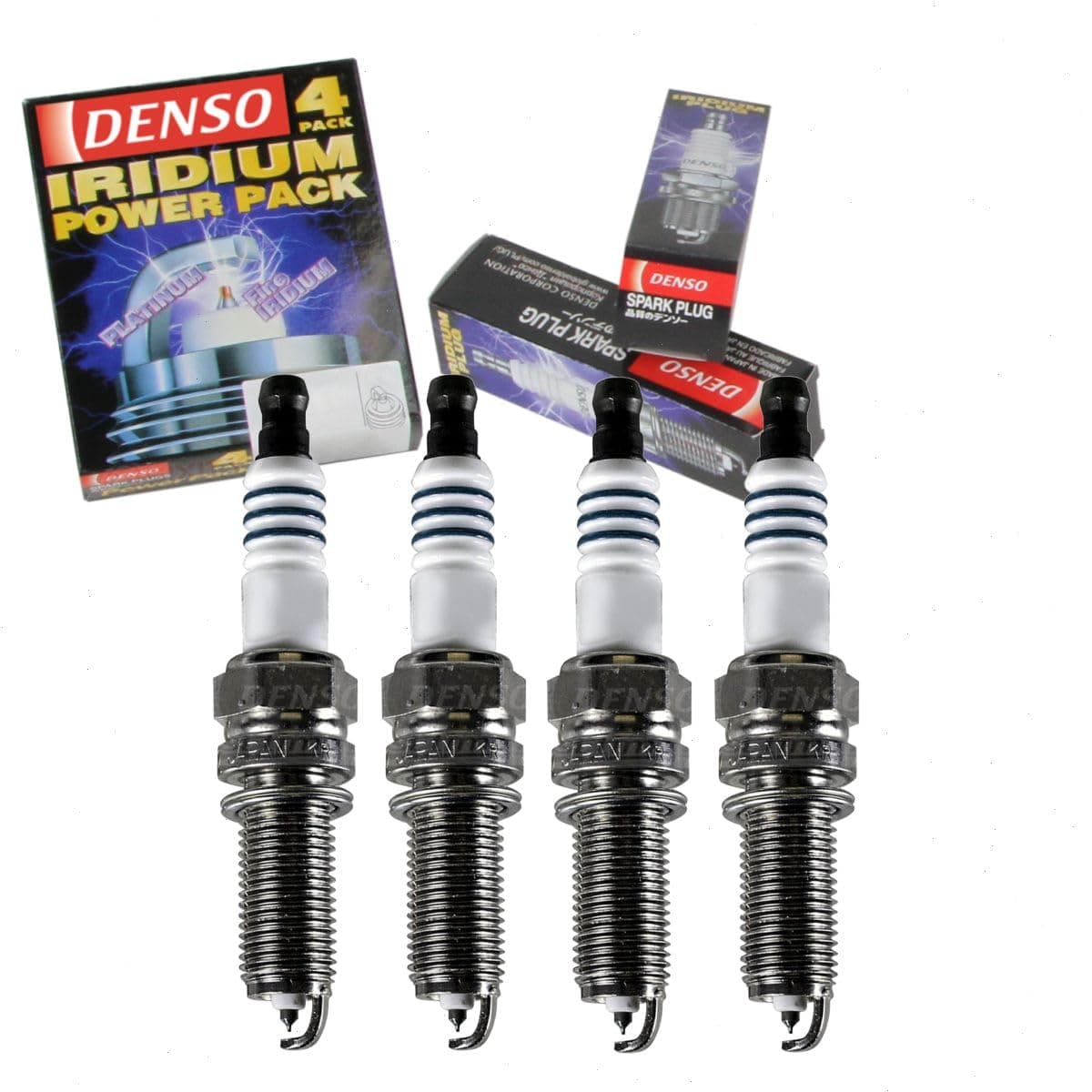 4 pc DENSO Iridium Power Spark Plugs compatible with Hyundai Sonata 20L 24L L4 20112013