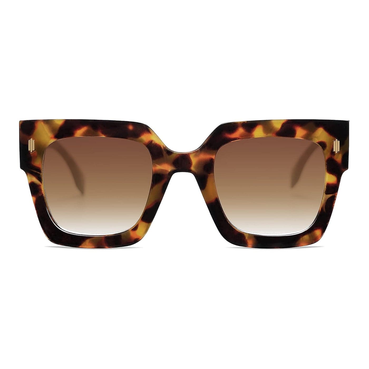 SOJOS Vintage Oversized Square Sunglasses for Women,Retro Womens Luxury Big Large Sun Glasses UV400 SJ2194 Tortoise