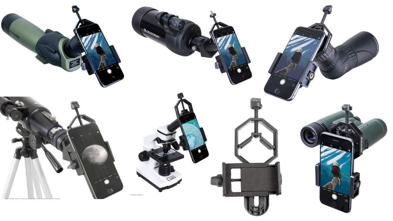Celestron 1.25" Basic Smartphone Adapter for Telescope,Binocular,Monocular,Spotting Scope and Microscope