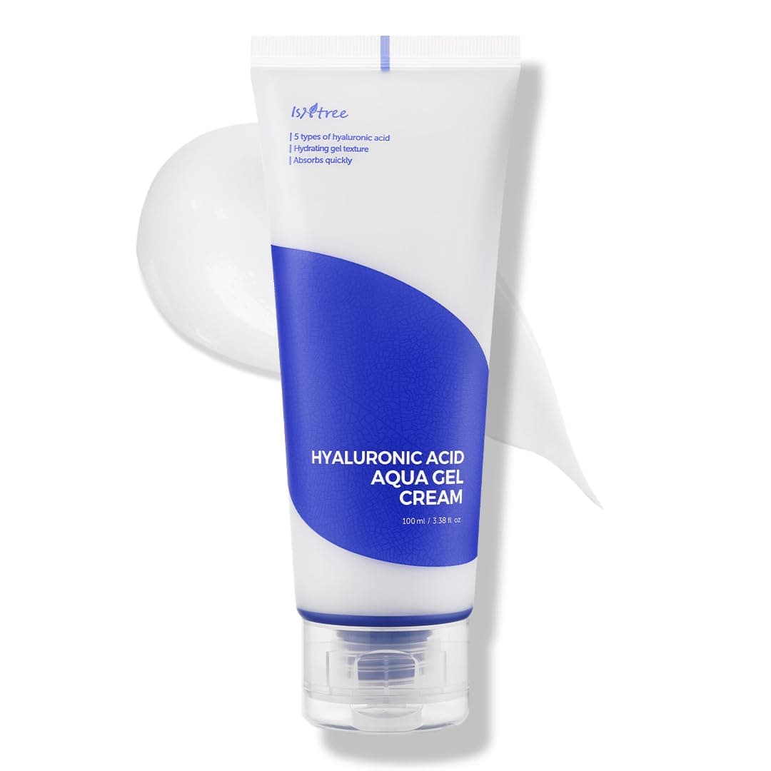 IsNtree Hyaluronic Acid Aqua Gel Cream 100ml 338 fl oz Korean Skincare Lightweight Moisturizer QuickAbsorbing Hydration For Oily to Combination Skin
