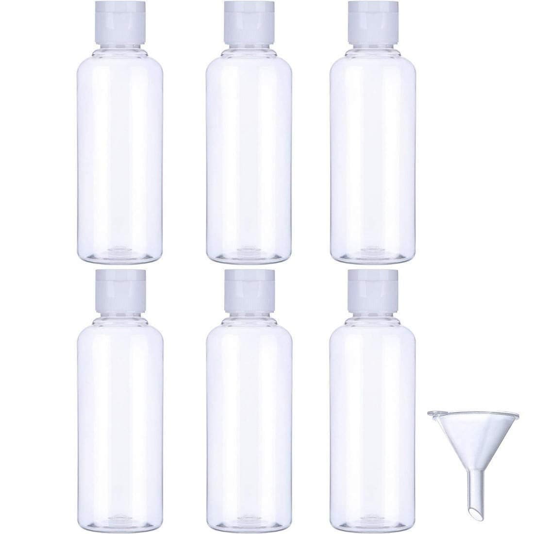DIY Crafts Design No 7 Pack Of 6 Pcs 100 ml Transparent Plastic Air Flight Trave Design No 7 Pack Of 6 Pcs