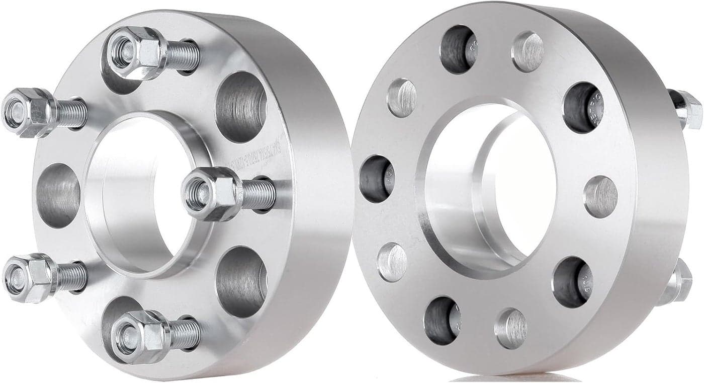 ECCPP 2X 1.5 Inch 5 Lug Hubcentric Wheel Spacers 5x4.75 to 5x4.75 70.5mm with 12x1.5 Studs