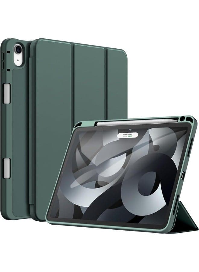 iPad Air 11 Inch (M2) 2024 Case – Green Trifold Stand Smart Cover with Auto Wake and Pencil Holder