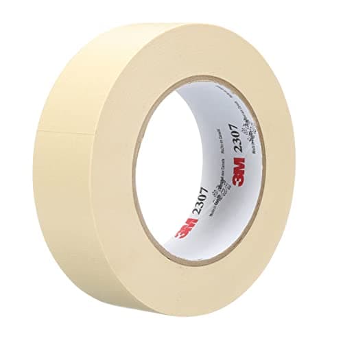 3M Masking Tape 2307 Tan Color General Purpose Rubber Adhesive CrepePaper Backing 24 mm x 55 m 52 mil 1 Roll