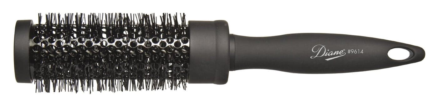 Diane Thermal Hair Brush for Blow Drying and Styling 125 Inch Ceramic Barrel with Nylon Pins Smooths and Styles Hair