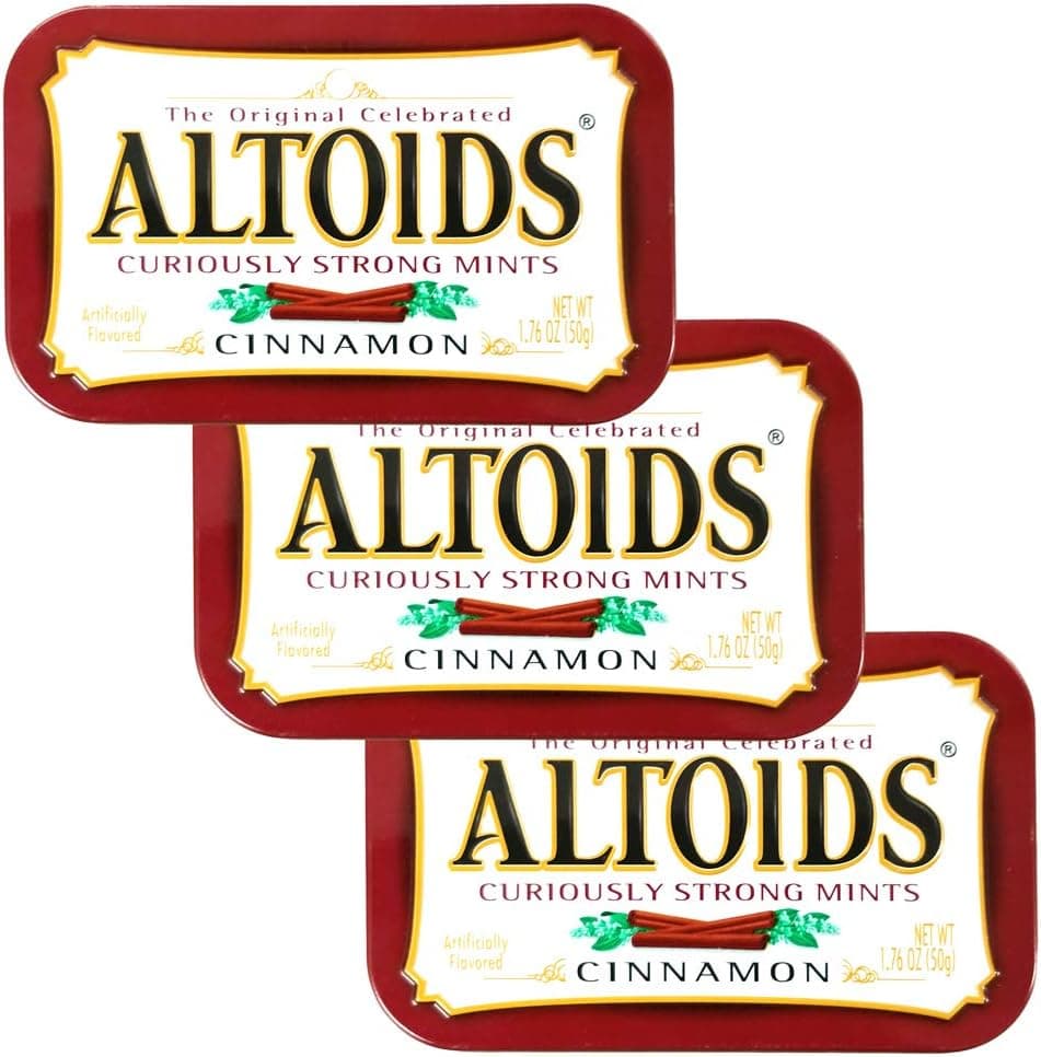 Wrigley's Altoids Cinnamon Mints - Pack of 3
