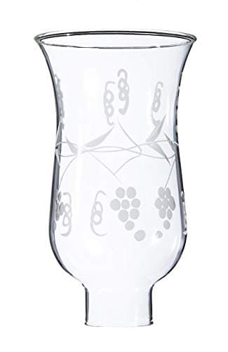B&P Lamp® 1 5/8" X 6 1/2" Cut "Grapes" Hurricane Shade