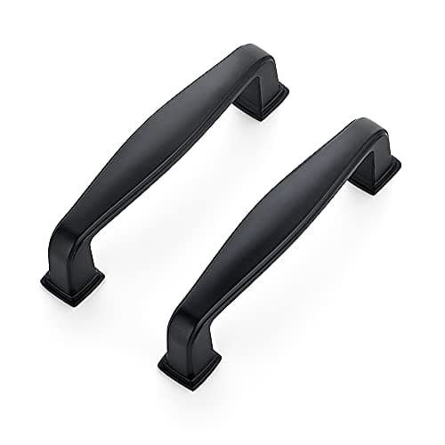 Ravinte 25 Pack Solid 3 Inch Black Cabinet Pulls and Drawer Handles - Matte Black Kitchen Cabinet Hardware