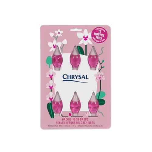 Chrysal Orchid Food Drops — Orchid Care — One Pack for a Year Supply — Concentrated Flower Food for All Species of Orchids — Ideal Florist Supplies — Outdoor and Indoor Plant Food