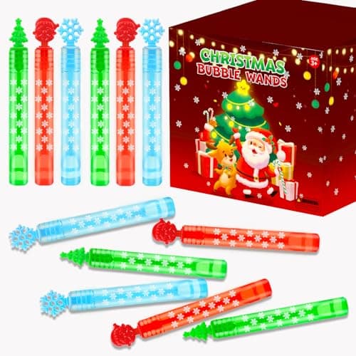 Winter Goodie Bag Stocking Stuffers Fillers for Kids 32 Pack Mini Bubbles Classroom Toys Gifts Party Favors Supplies for ToddlerChristmas Small Holiday Class Treat Prize Stuff Activities for Student