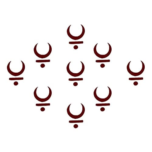 Comet Busters Traditional Maroon Moon Bindis (BV1250)