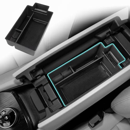 Neepiar Center Console Organizer Compatible with Nissan Rogue 2021 2022 2023 2024 2025 Armrest Storage Box Insert Tray Interior Secondary Accessories(Armrest Storage Tray)